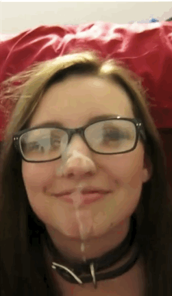Cute 18 year old licks cum off her mouth nsfw xxx gif