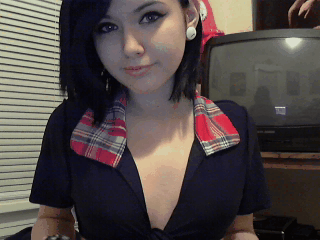 Cute Emo Reveals Her Tits nsfw xxx gif
