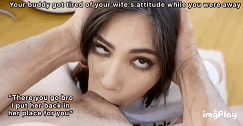Your wife hates your friends because they never let her forget she's just a  piece of fuckmeat gif @ xGifer