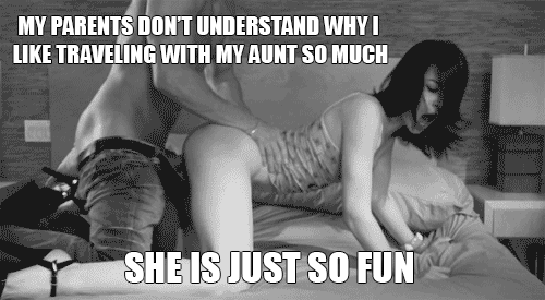 Busty Aunt Caption Porn - My Aunt is so Fun gif @ xGifer
