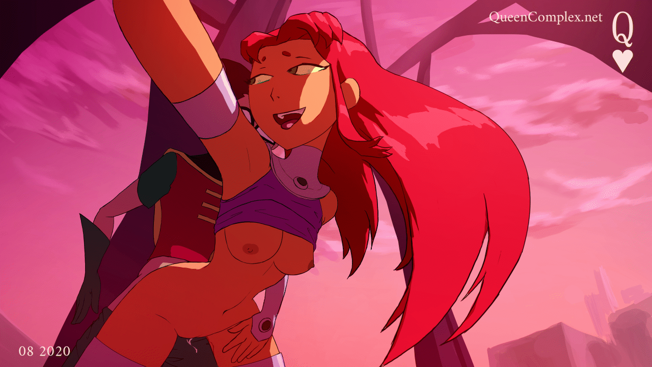 Robin Starfire Gives A Handjob - by queencomplex - Starfire fucked by Robin gif @ xGifer