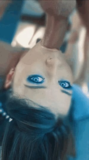 blue eyed blowjob