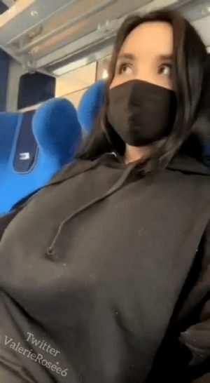 Huge boob drop in public