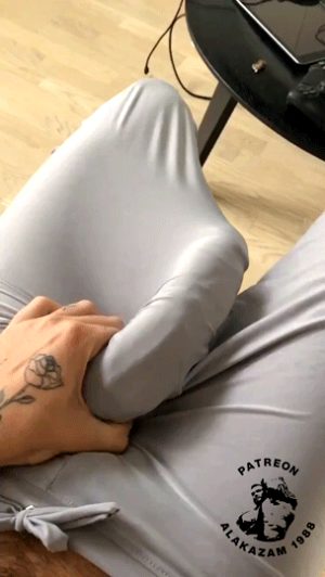 I'd suck the cum out of that cock through the fabric
