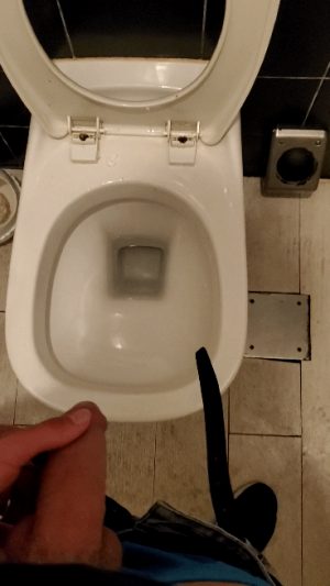 Pee in bathroom bar
