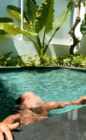 Slow mo out of pool
