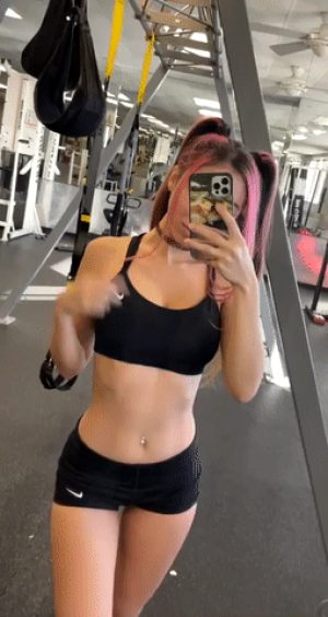 whippin the tits out at the gym